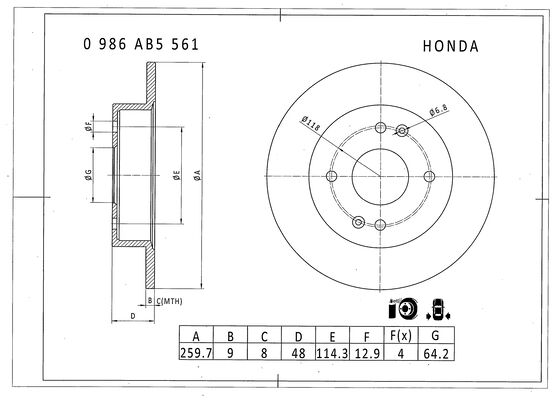 BOSCH 0 986 AB5 561