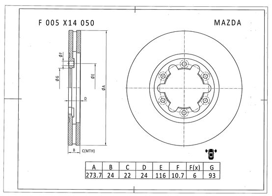 BOSCH F 005 X14 050