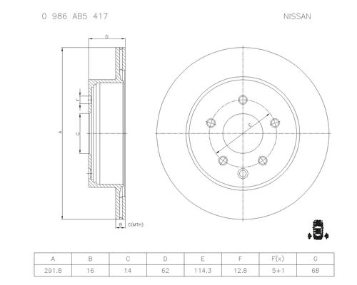 BOSCH 0 986 AB5 417