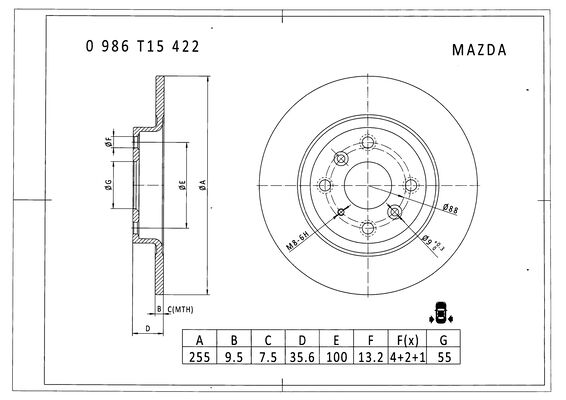 BOSCH 0 986 T15 422