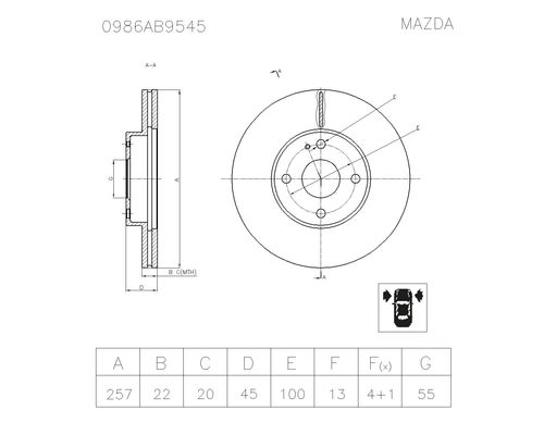 BOSCH 0 986 AB9 545