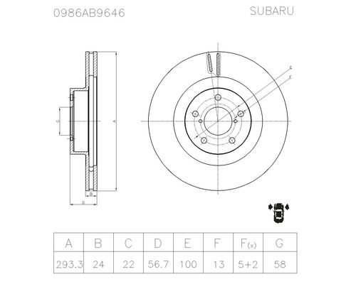 BOSCH 0 986 AB9 646