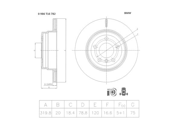 BOSCH 0 986 T16 782