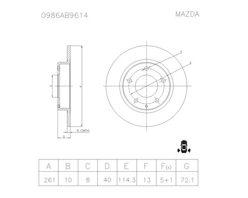 BOSCH 0 986 AB9 614