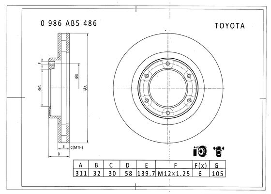 BOSCH 0 986 AB5 486