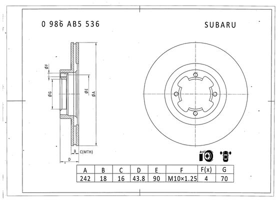 BOSCH 0 986 AB5 536