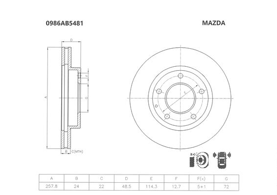 BOSCH 0 986 AB5 481