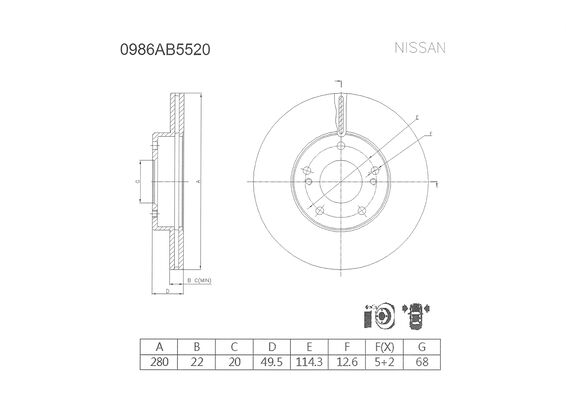 BOSCH 0 986 AB5 520