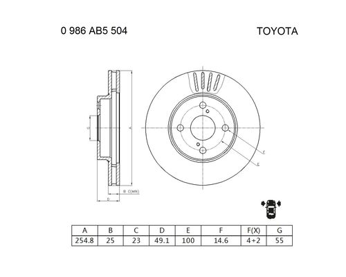 BOSCH 0 986 AB5 504