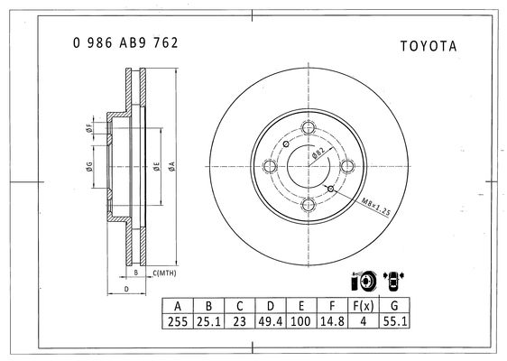 BOSCH 0 986 AB9 762