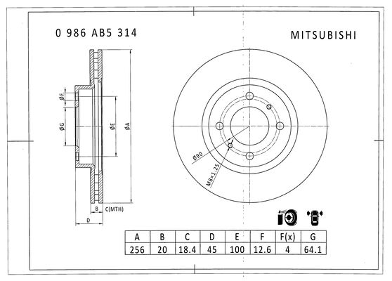 BOSCH 0 986 AB5 314 BOSCH 0 986 AB5 314