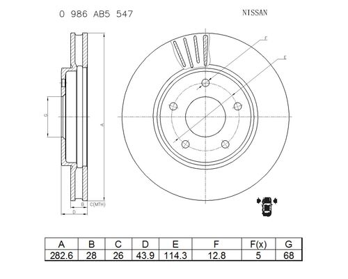 BOSCH 0 986 AB5 547