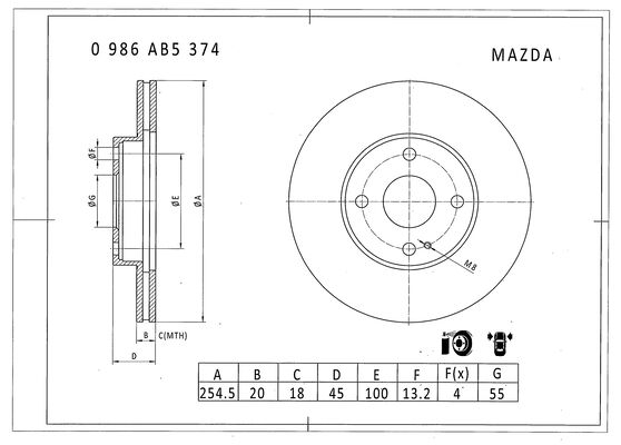 BOSCH 0 986 AB5 374