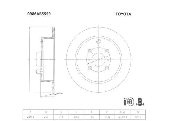 BOSCH 0 986 AB5 559