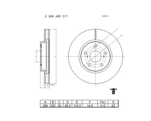 BOSCH 0 986 AB5 571