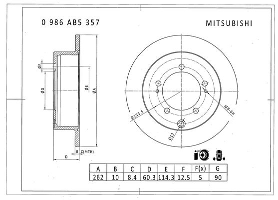 BOSCH 0 986 AB5 357