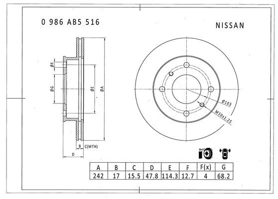 BOSCH 0 986 AB5 516