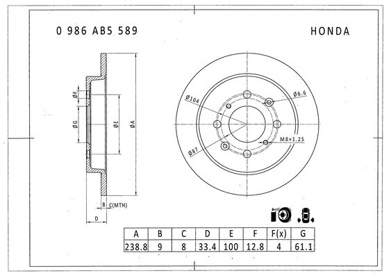 BOSCH 0 986 AB5 589