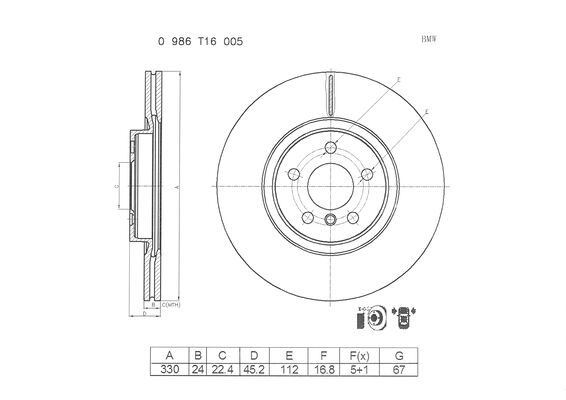 BOSCH 0 986 T16 005 BOSCH 0 986 T16 005