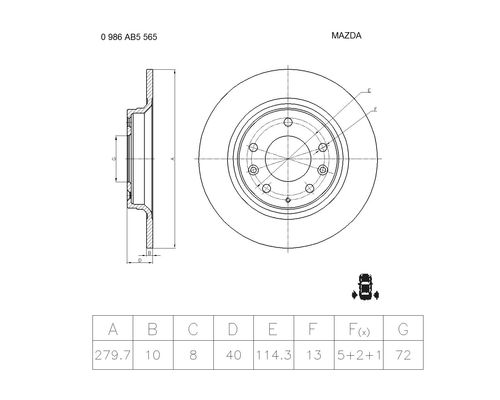 BOSCH 0 986 AB5 565