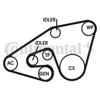 CONTINENTAL CTAM 5PK1745D1