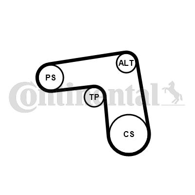 CONTINENTAL CTAM 7PK1076K1