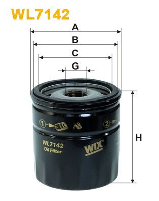WIX FILTERS WL7142 WIX FILTERS WL7142