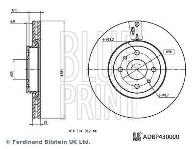 BLUE PRINT ADBP430000