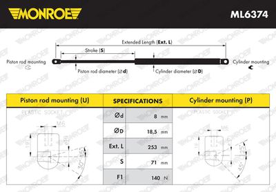 MONROE ML6374 MONROE ML6374