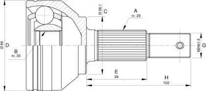 OPEN PARTS CVJ5754.10