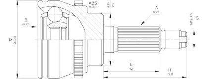 OPEN PARTS CVJ5381.10