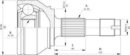 OPEN PARTS CVJ5719.10