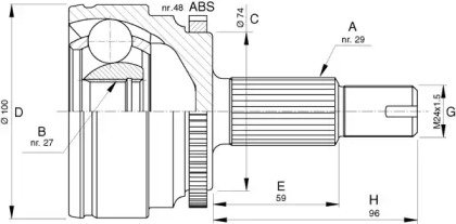 OPEN PARTS CVJ5738.10