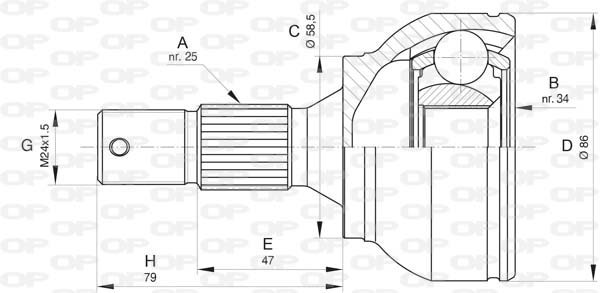 OPEN PARTS CVJ5802.10