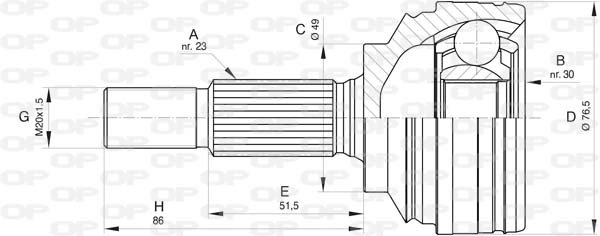 OPEN PARTS CVJ5799.10