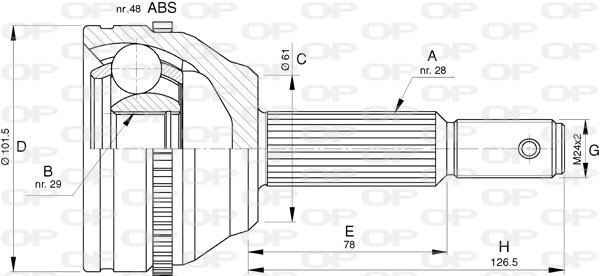 OPEN PARTS CVJ5766.10