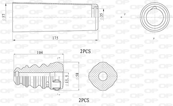 OPEN PARTS DCK5021.04