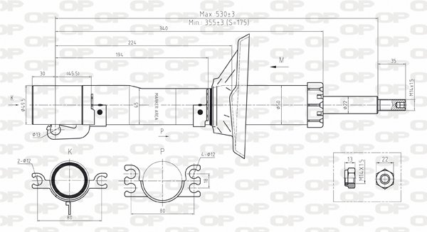 OPEN PARTS SAB8164.31