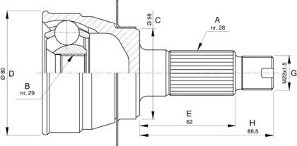 OPEN PARTS CVJ5732.10