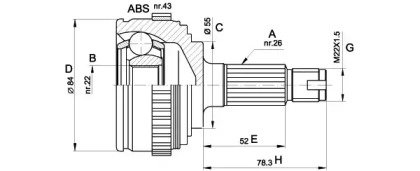 OPEN PARTS CVJ5282.10