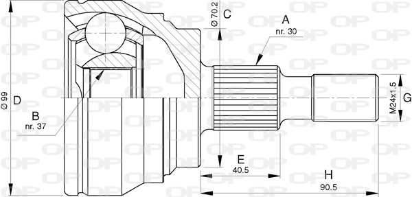 OPEN PARTS CVJ5773.10