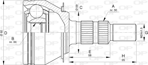 OPEN PARTS CVJ5789.10