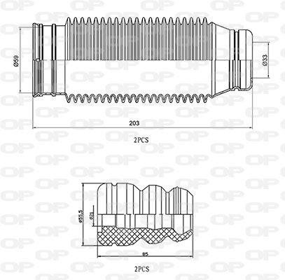 OPEN PARTS DCK5023.04