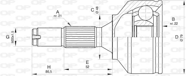 OPEN PARTS CVJ5837.10