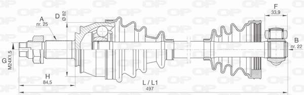 OPEN PARTS DRS6444.00