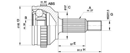 OPEN PARTS CVJ5201.10