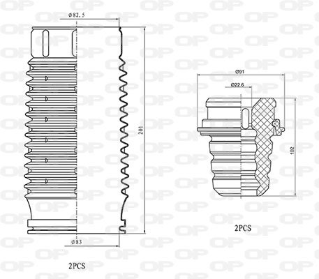 OPEN PARTS DCK5054.04