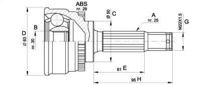 OPEN PARTS CVJ5484.10