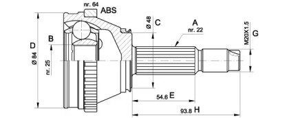 OPEN PARTS CVJ5456.10