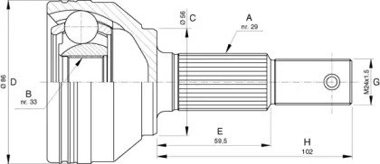 OPEN PARTS CVJ5755.10